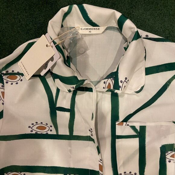 NWOT Commense Printed Linen Two-Piece Set | Sz XS - Picture 8 of 12